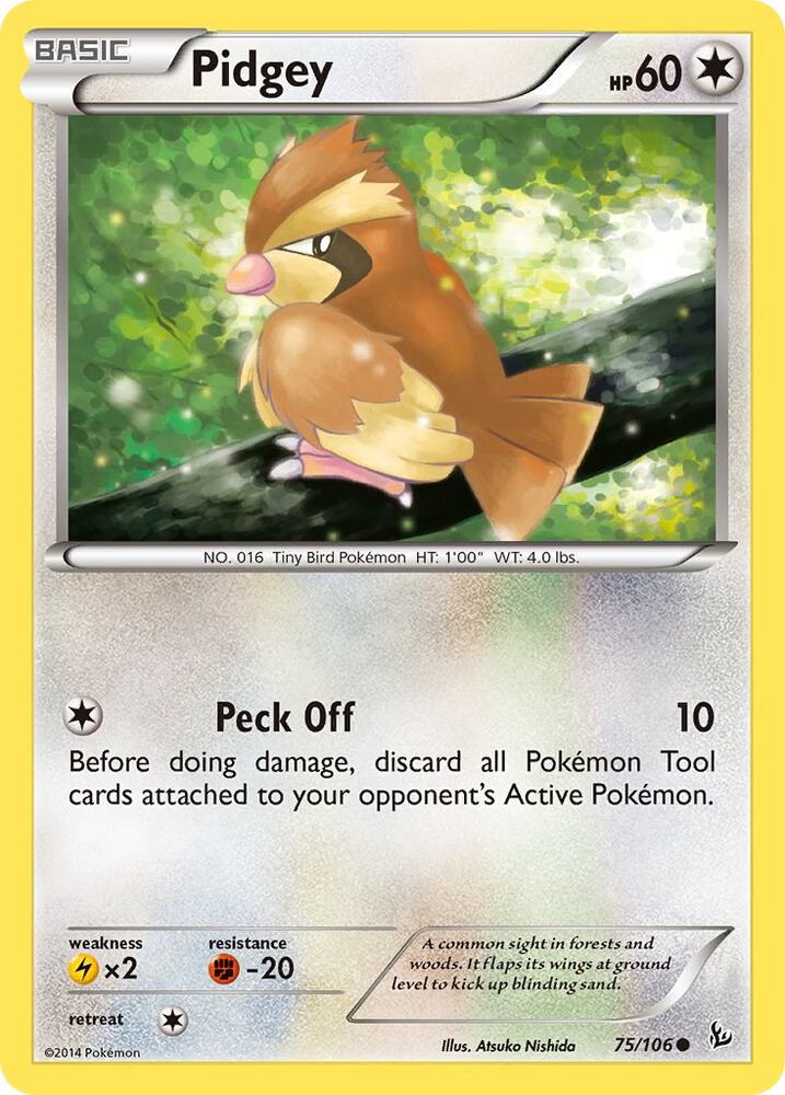 Pokemon Pidgey 75/106 Flashfire