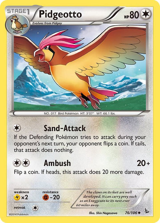 Pokemon Pidgeotto 76/106 Flashfire