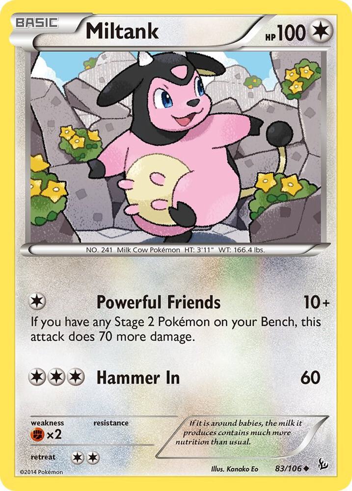 Pokemon Miltank 83/106 Flashfire