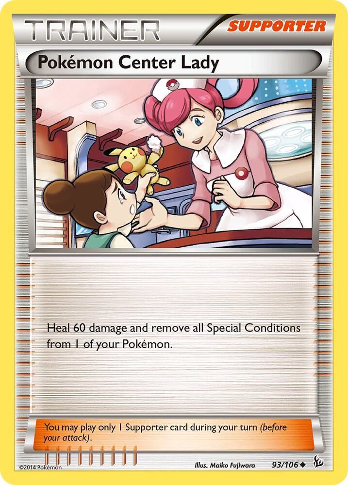 Pokemon Pokémon Center Lady 93/106 Flashfire