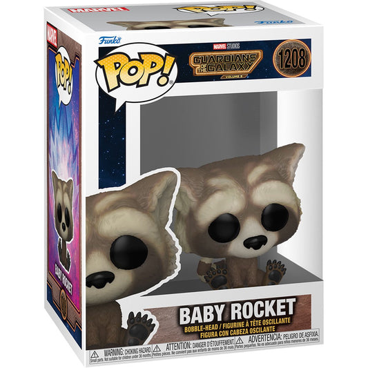 Funko Pop! Movies Marvel Guardians Of The Galaxy Vol 3 Baby Rocket #1208