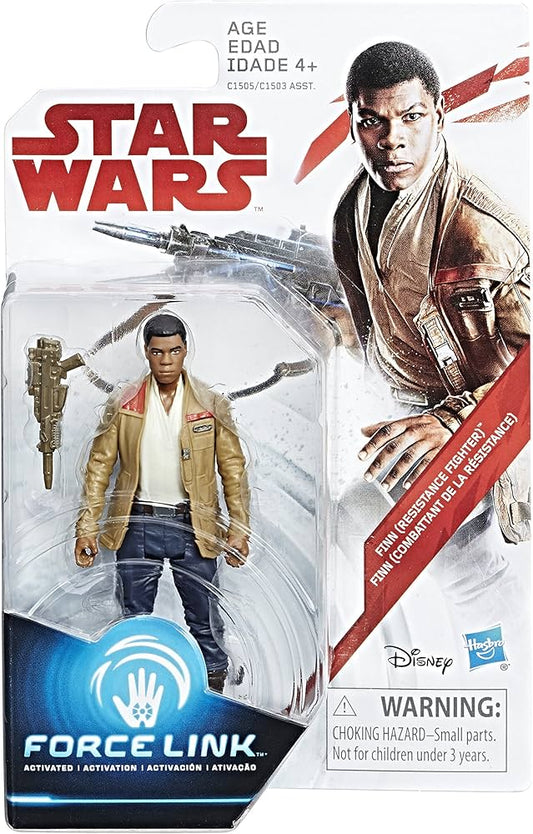 Hasbro Star Wars Force Link Finn (Resistance Fighter) 4 Inch Action Figure