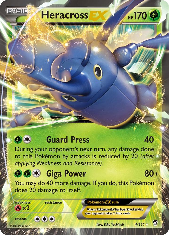 Pokemon Heracross EX 4/111 Furious Fists