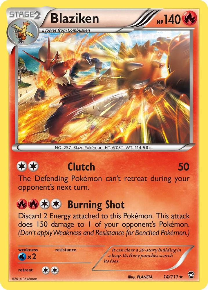 Pokemon Blaziken 14/111 Furious Fists