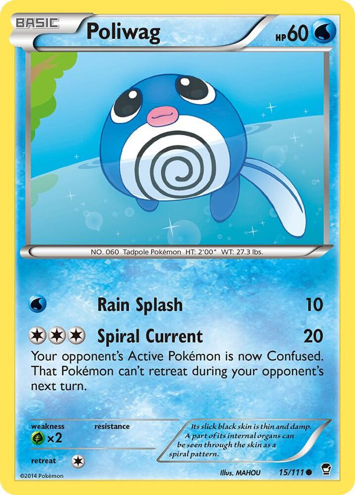 Pokemon Poliwag 15/111 Furious Fists