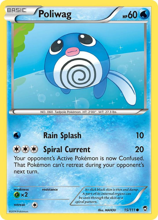 Pokemon Poliwag 15/111 Furious Fists
