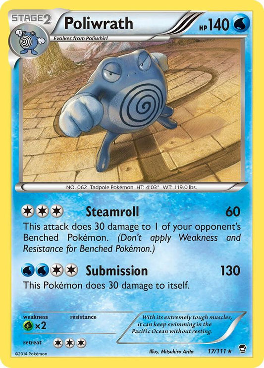Pokemon Poliwrath 17/111 Furious Fists