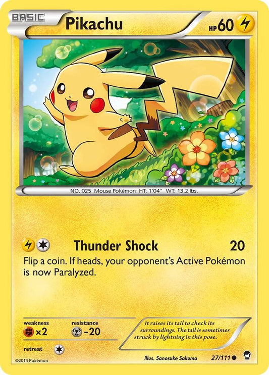 Pokemon Pikachu 27/111 Furious Fists