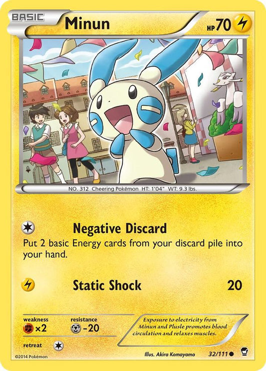 Pokemon Minun 32/111 Furious Fists