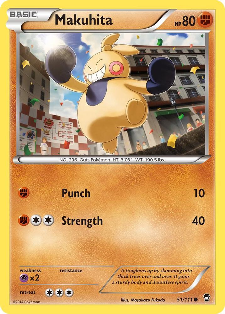 Pokemon Makuhita 51/111 Furious Fists