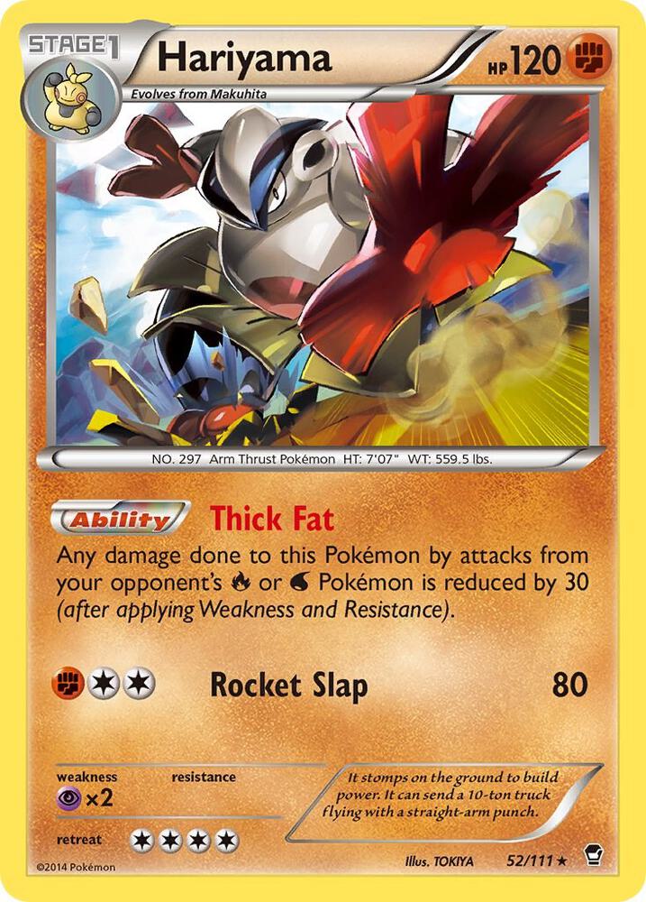 Pokemon Hariyama 52/111 Furious Fists