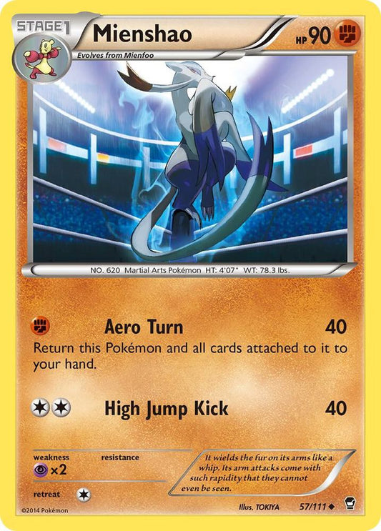 Pokemon Mienshao 57/111 Furious Fists