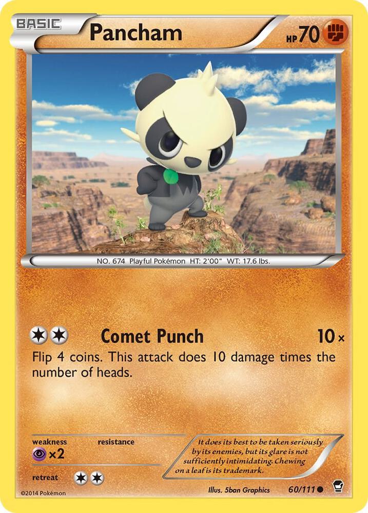 Pokemon Pancham 60/111 Furious Fists