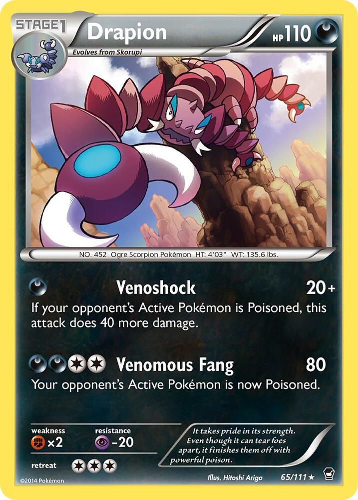 Pokemon Drapion 65/111 Furious Fists