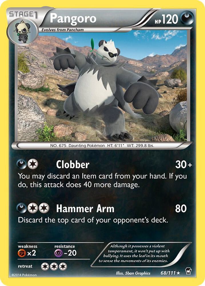 Pokemon Pangoro 68/111 Furious Fists
