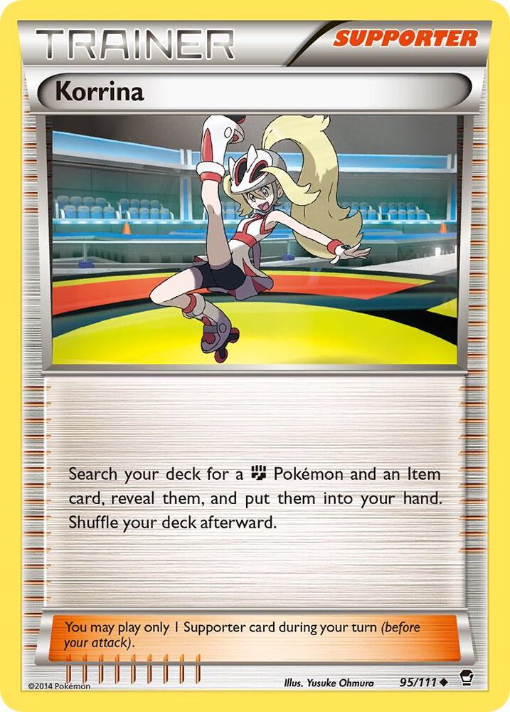 Pokemon Korrina 95/111 Furious Fists