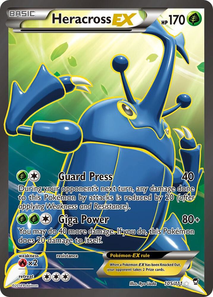 Pokemon Heracross EX 105/111 Furious Fists