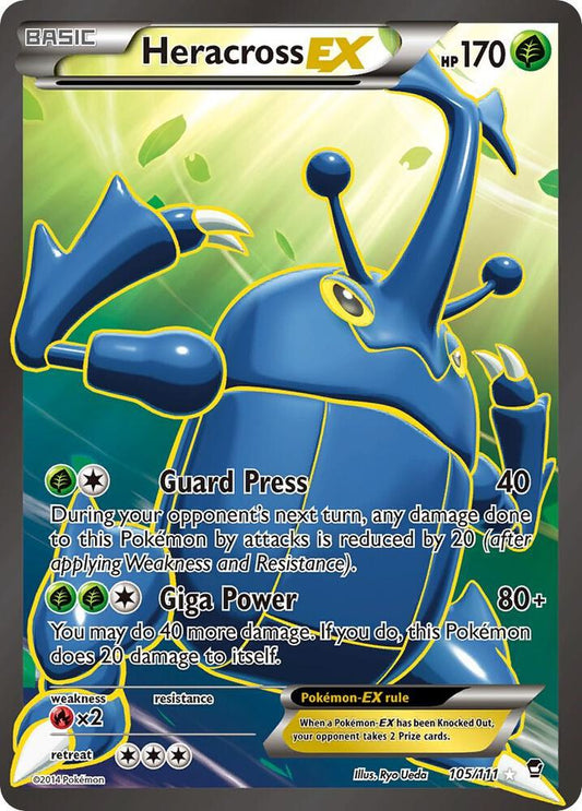 Pokemon Heracross EX 105/111 Furious Fists