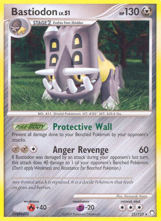 Pokemon Bastiodon 21/123 Mysterious Treasures