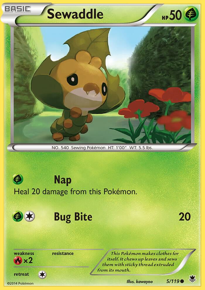 Pokemon Sewaddle 5/119 Phantom Forces
