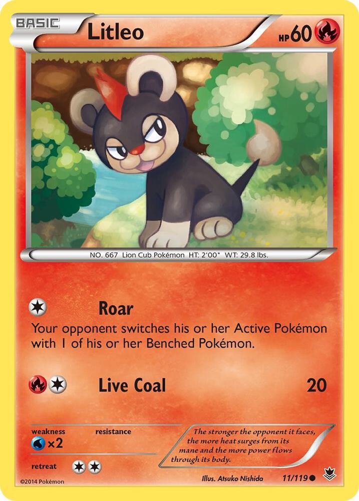 Pokemon Litleo 11/119 Phantom Forces