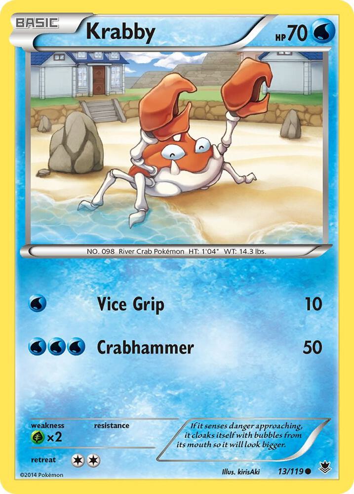 Pokemon Krabby 13/119 Phantom Forces