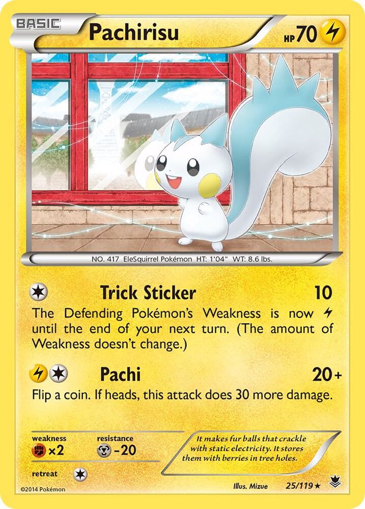 Pokemon Pachirisu 25/119 Phantom Forces