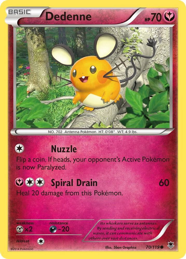 Pokemon Dedenne 70/119 Phantom Forces