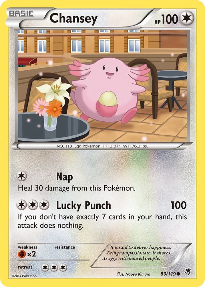 Pokemon Chansey 80/119 Phantom Forces