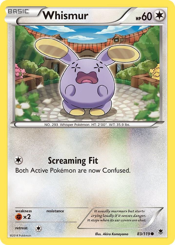 Pokemon Whismur 83/119 Phantom Forces