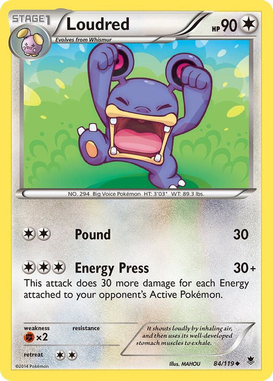 Pokemon Loudred 84/119 Phantom Forces