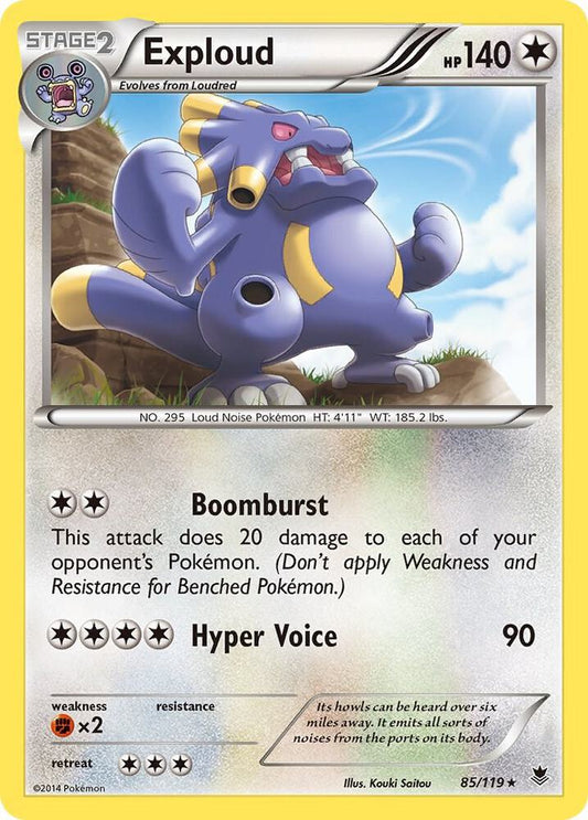 Pokemon Exploud 85/119 Phantom Forces