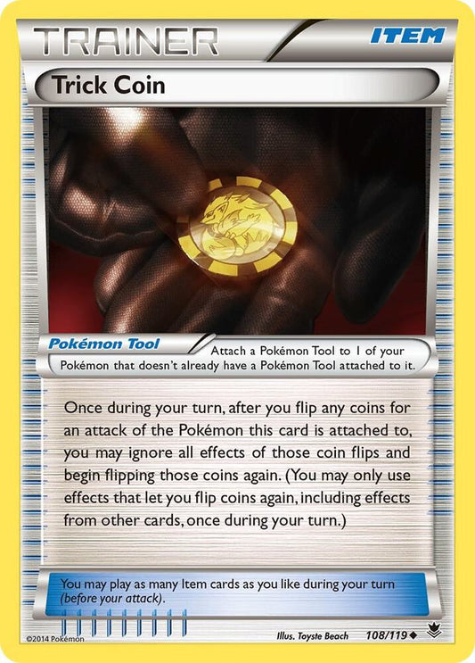 Pokemon Trick Coin 108/119 Phantom Forces
