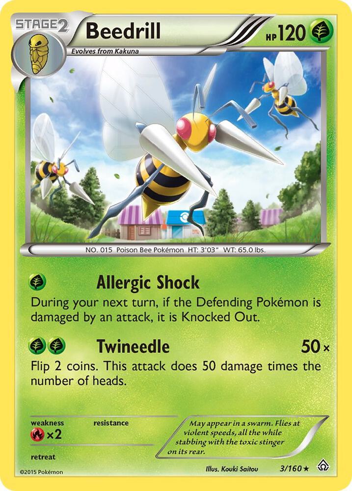 Pokemon Beedrill 3/160 Primal Clash