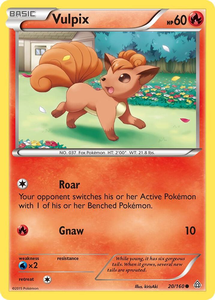 Pokemon Vulpix 20/160 Primal Clash
