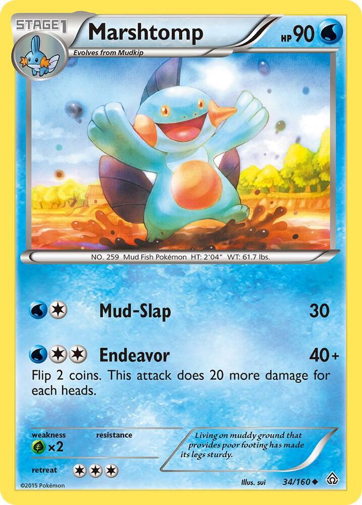 Pokemon Marshtomp 34/160 Primal Clash