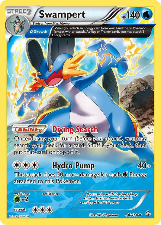 Pokemon Swampert 36/160 Primal Clash