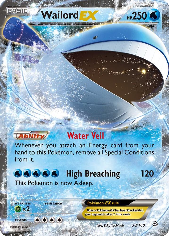 Pokemon Wailord EX 38/160 Primal Clash