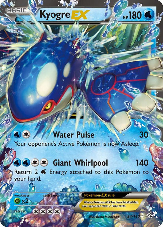 Pokemon Kyogre EX 54/160 Primal Clash