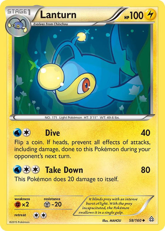 Pokemon Lanturn 58/160 Primal Clash