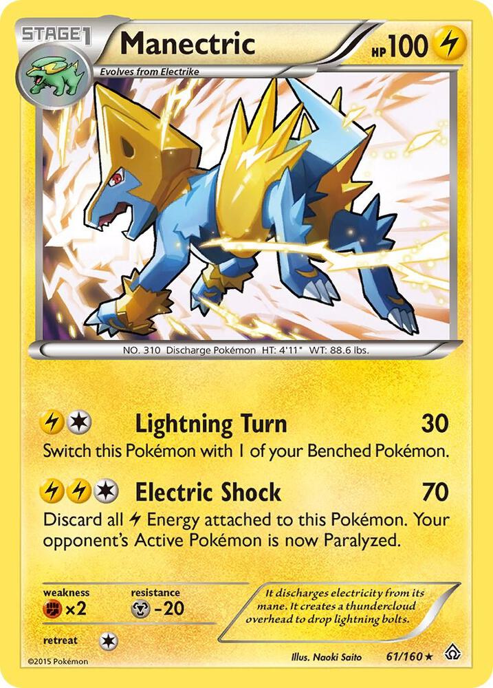 Pokemon Manectric 61/160 Primal Clash