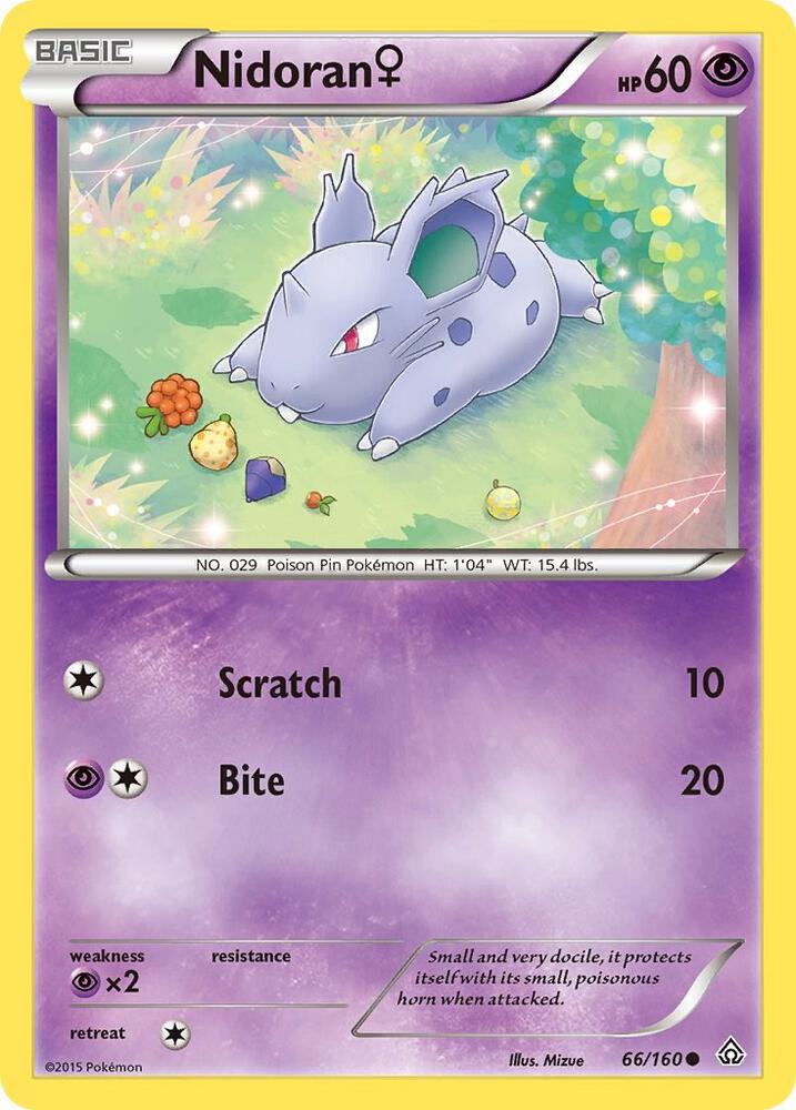 Pokemon Nidoran F 66/160 Primal Clash