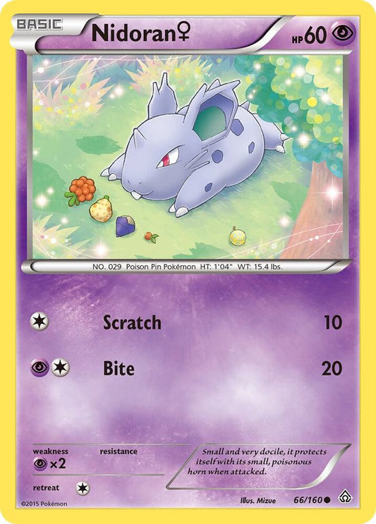 Pokemon Nidoran F 66/160 Primal Clash