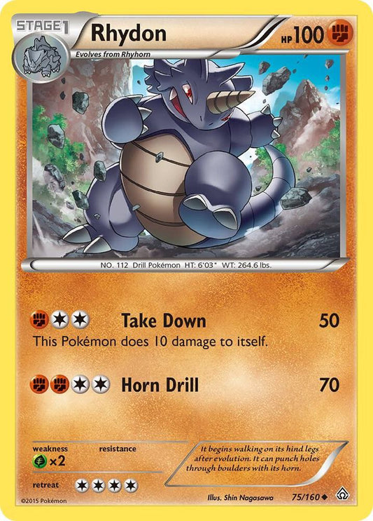 Pokemon Rhydon 75/160 Primal Clash