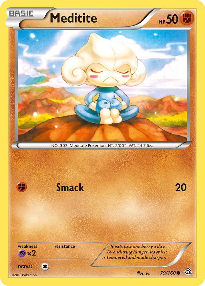 Pokemon Meditite 79/160 Primal Clash