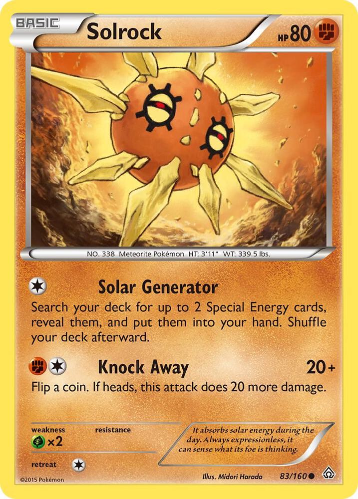 Pokemon Solrock 83/160 Primal Clash