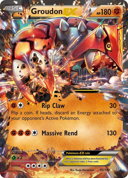 Pokemon Groudon EX 85/160 Primal Clash