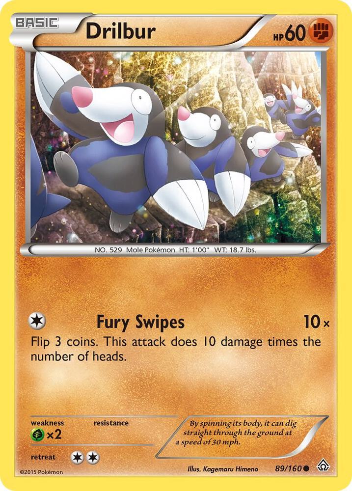 Pokemon Drilbur 89/160 Primal Clash