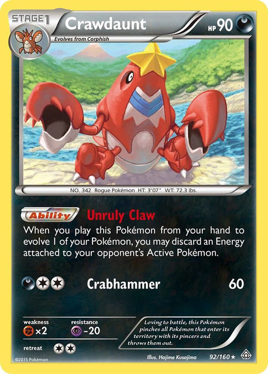 Pokemon Crawdaunt 92/160 Primal Clash