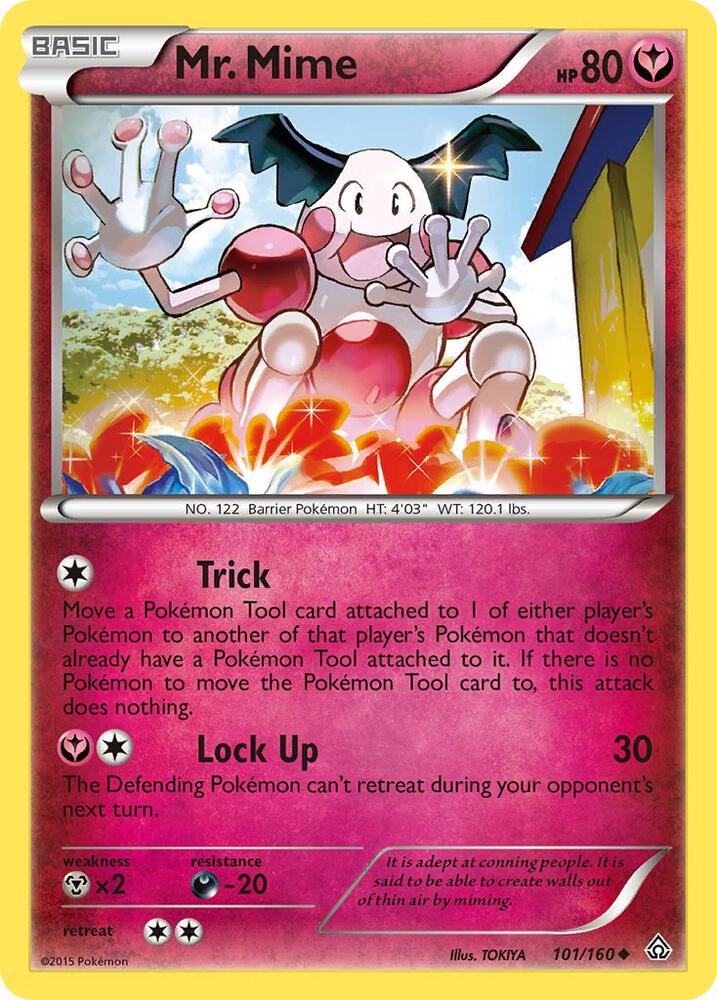 Pokemon Mr. Mime 101/160 Primal Clash